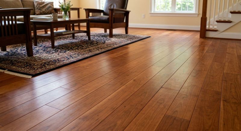 Cherry Floor Installation in North Stonington, CT