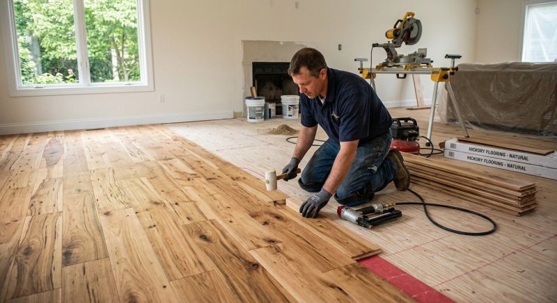 Hickory Floor Installation in Westerly, RI