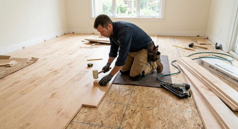 Maple Flooring Installation in East Lyme, CT