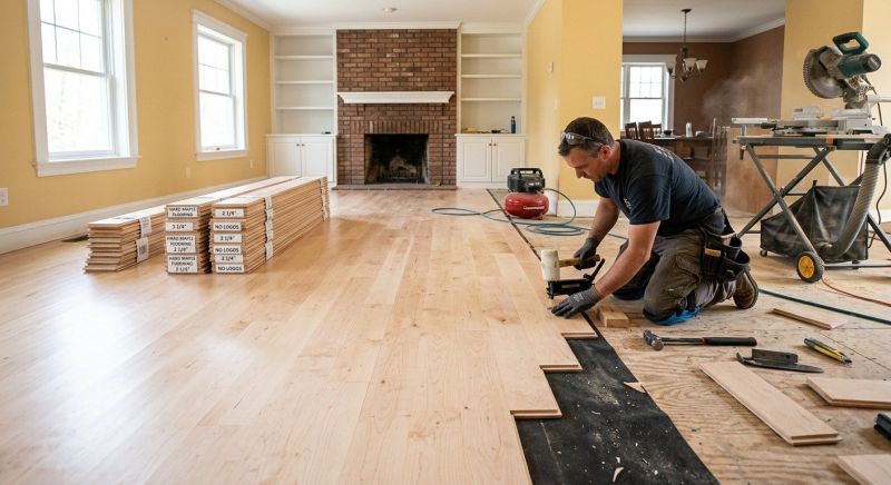 Maple Flooring Installation in West Greenwich, RI