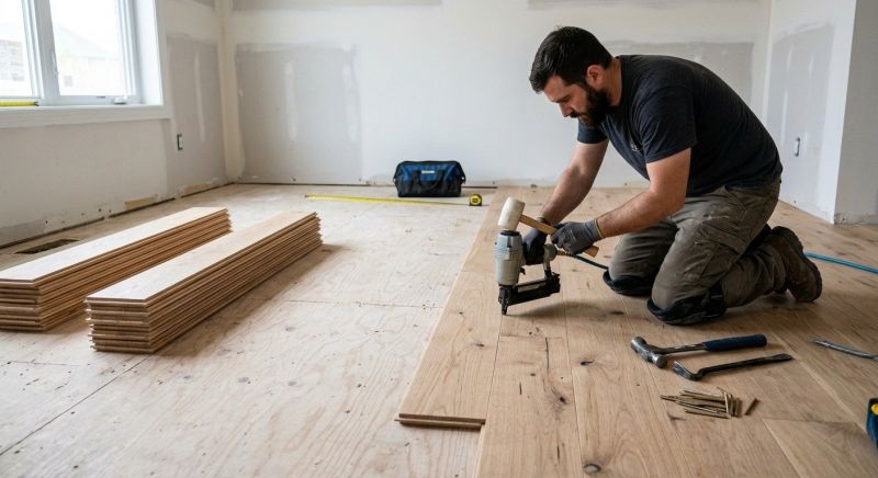 Oak Floor Installation in Wakefield, RI