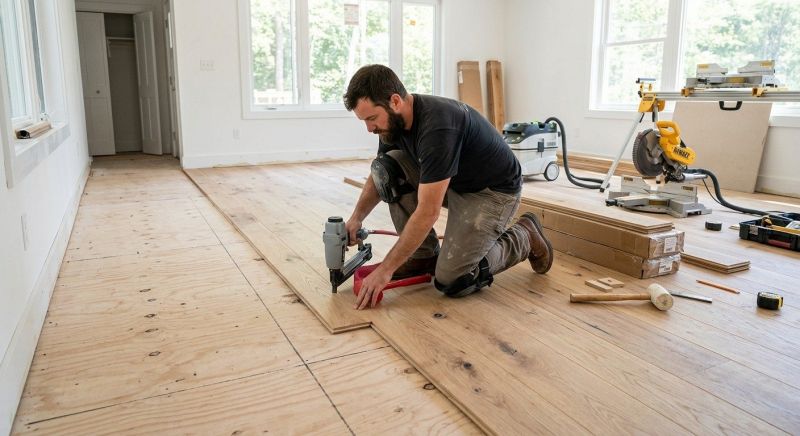 Oak Floor Installation in Wakefield, RI