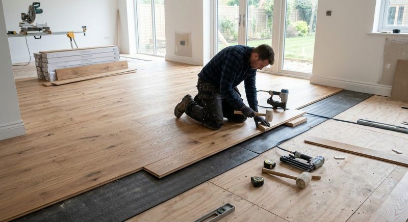 Oak Floor Installation in Waterford, CT