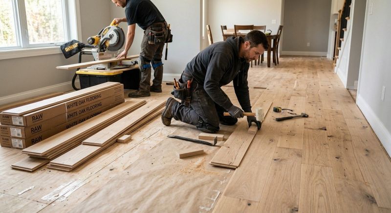 Oak Floor Installation in Waterford, CT
