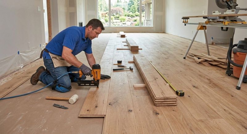 Plank Floor Installation in Westerly, RI