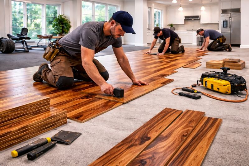 Teak Flooring Installation in Westerly, RI