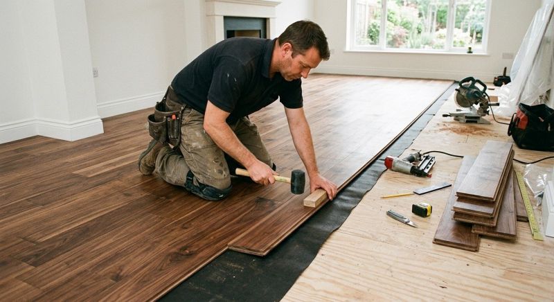 Walnut Flooring Installation in Westerly, RI