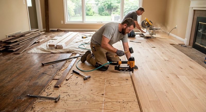 Wood Floor Replacement in Mystic, CT
