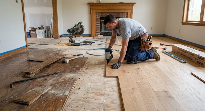 Wood Floor Replacement in Mystic, CT