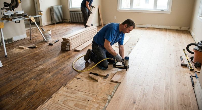 Wood Floor Replacement in Quaker Hill, CT